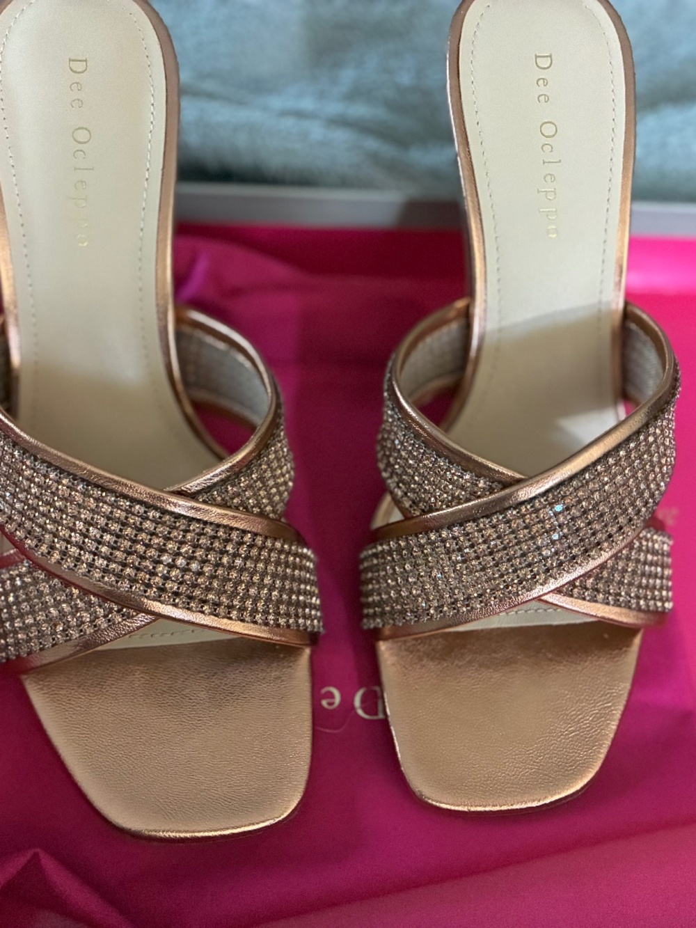 Dee Ocleppo Leather Heel Sandals